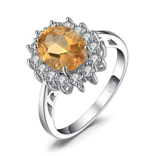 Load image into Gallery viewer, Lustro Stella Finest Yellow Magnifique Silver Ring - Stylishever
