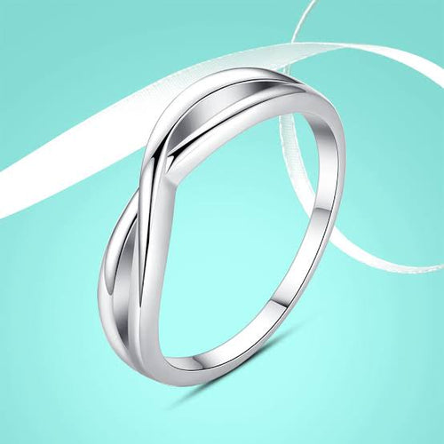 Trendy Stylish Infinity Silver Ring - Stylishever