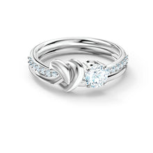 Load image into Gallery viewer, LOVE KNOT HEART SILVER RING - Stylishever
