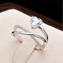Load image into Gallery viewer, Infinity heart 💖 diamond ring - Stylishever
