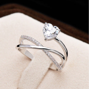 Infinity heart 💖 diamond ring - Stylishever
