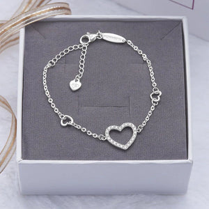 Heart Silver Bracelet - Stylishever
