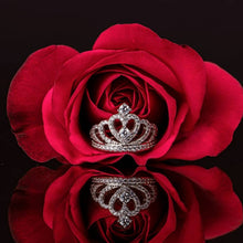 Load image into Gallery viewer, Princess Crown silver Ring - Stylishever

