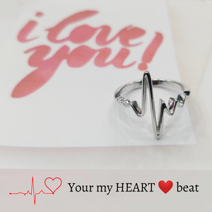 Heart Beat Silver Ring ❣️💍 - Stylishever