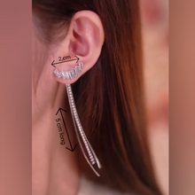 Load image into Gallery viewer, Sparkling ear ring set 2 in 1
