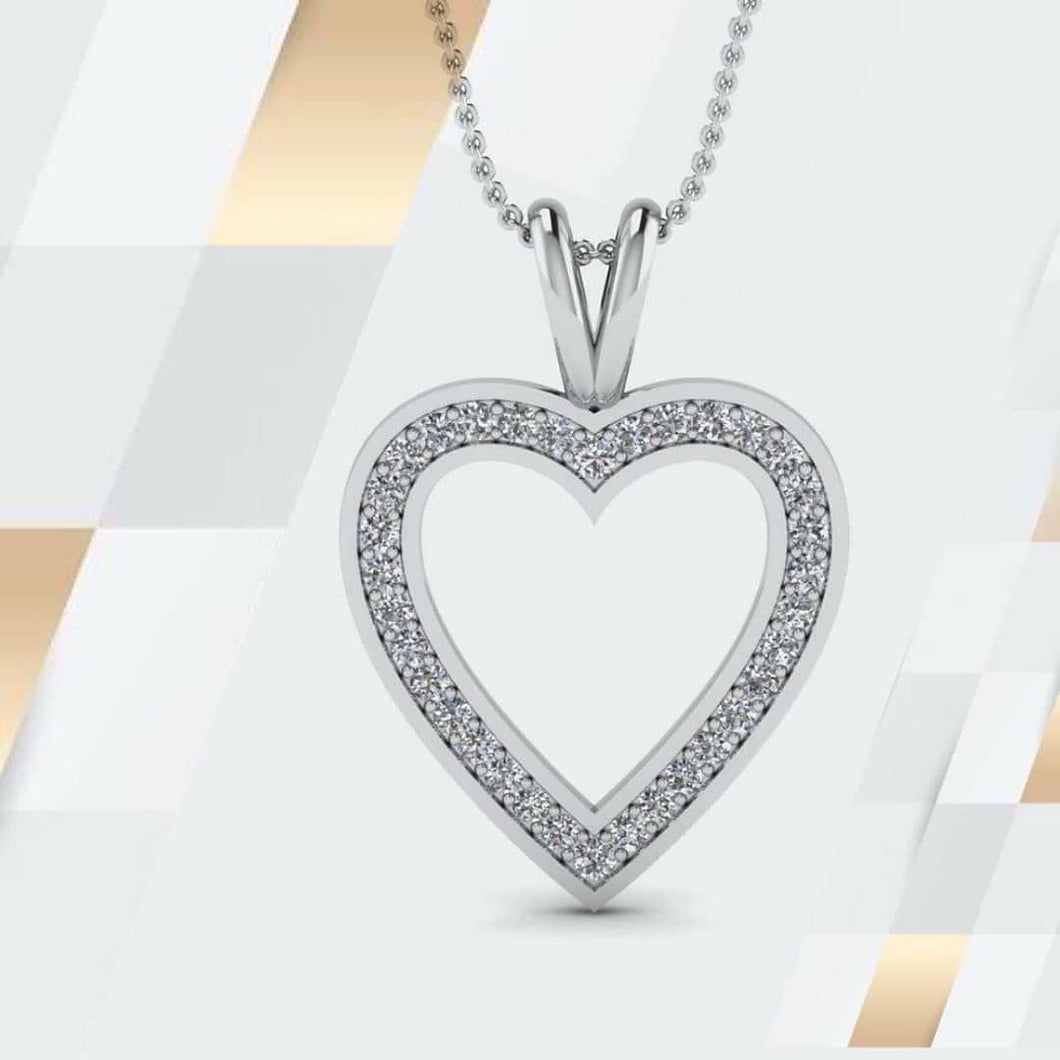 ❤️✨ Heart Layered Silver Pendant chain - Stylishever