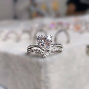 Shrine heart Silver ring - Stylishever