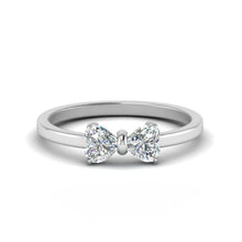 Load image into Gallery viewer, Sparkling White Sapphire Diamond Bowknot Silver Ring 💍 - Stylishever
