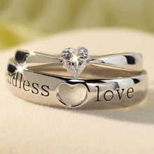 Load image into Gallery viewer, Endless Love Couple Silver Ring ( Original Silver ) - Stylishever
