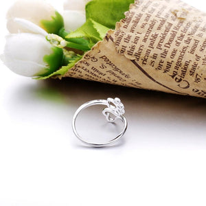 Paw Footprint Silver Ring 🐾💍 - Stylishever