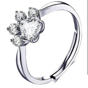 Trendy Stylish Silver Ring With Zircon Diamond - Stylishever