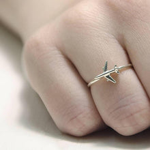 Load image into Gallery viewer, ✈️💍 Travel Airplane Silver Ring - Stylishever

