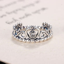 Load image into Gallery viewer, PRINCESS CROWN SILVER RING - Stylishever
