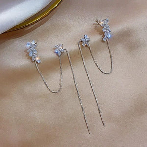 Crystal flower ear ring 😍 - Stylishever