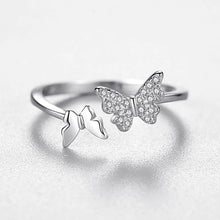 Load image into Gallery viewer, Butterfly Exquisite Personality Silver Ring - Stylishever
