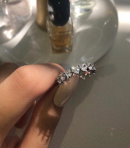 The Queen Of Hearts Eternity Silver Band - Stylishever
