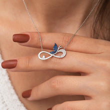 Load image into Gallery viewer, Infinity Butterfly Silver Pendant Set - Stylishever
