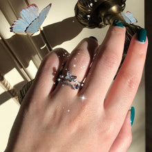 Load image into Gallery viewer, Graceful Butterfly Silver Ring - Stylishever
